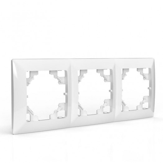 Рамка 3-м AVA бел. TOKOV LIGHT TKL-AV-RM3-C01