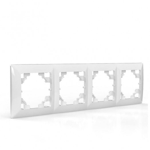 Рамка 4-м AVA бел. TOKOV LIGHT TKL-AV-RM4-C01
