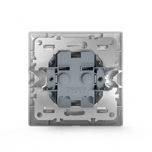 Розетка 1-м СП AVA 16А IP20 без заземл. без защ. шторок в сборе бел. TOKOV LIGHT TKL-AV-R1F-C01