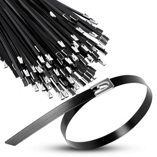 Хомут кабельный 4.6х100 сталь ANSI 316 с покрытием TOKOV ELECTRIC TKE-HM316-4.6-100-C/100