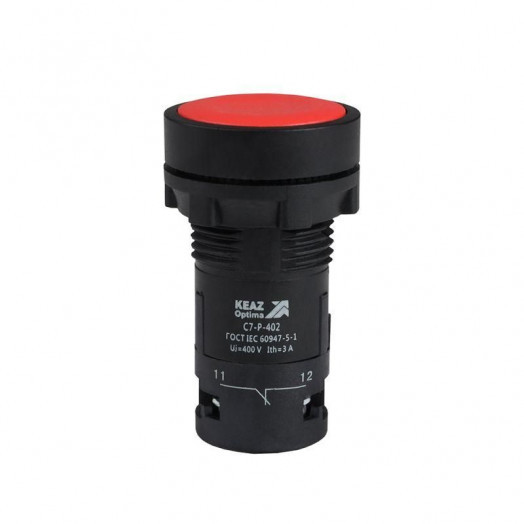 Кнопка OptiSignal Compact D22 С7-P-402 красн. 2НЗ XB7NA44 КЭАЗ 362039