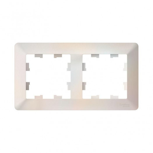 Рамка 2-м AtlasDesign Air жемчуж./дым. бел. SE ATN220402