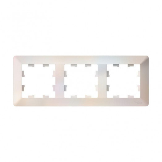 Рамка 3-м AtlasDesign Air жемчуж./дым. бел. SE ATN220403