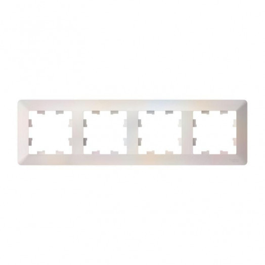 Рамка 4-м AtlasDesign Air жемчуж./дым. бел. SE ATN220404