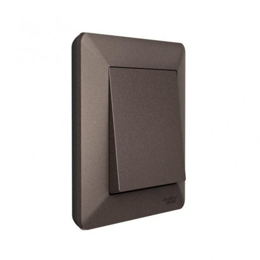 Рамка 1-м AtlasDesign Air мокко/дым. черн. SE ATN220601