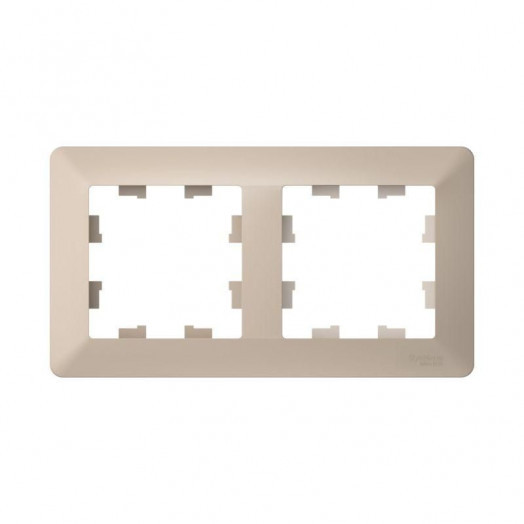 Рамка 2-м AtlasDesign Air песочн./дым. бел. SE ATN221202