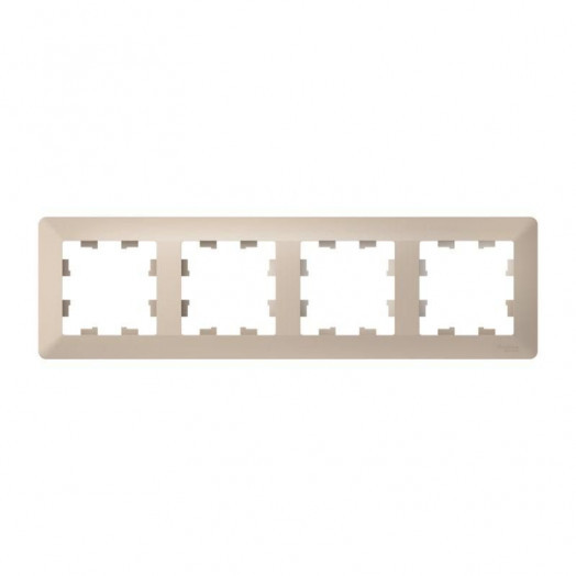Рамка 4-м AtlasDesign Air песочн./дым. бел. SE ATN221204