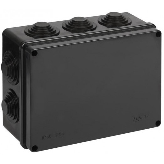 Коробка Тусо распаячная для ОП 200х140х75мм УХЛ1 черн. Ruvinil 67055Ч