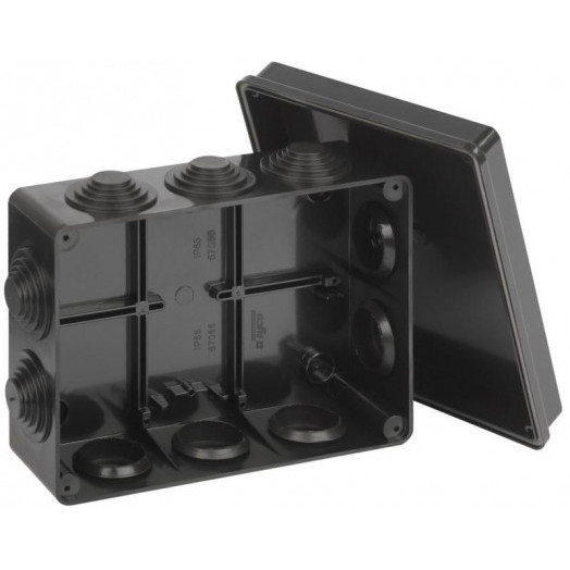 Коробка Тусо распаячная для ОП 200х140х75мм УХЛ1 черн. Ruvinil 67055Ч