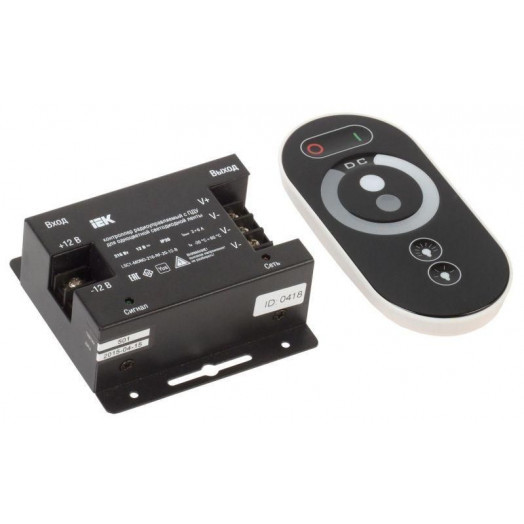 Контроллер с ПДУ радио MONO PRO 5050 3 канала 12В 6А 216Вт черн. IEK LSC1-MONO-216-RF-20-12-B