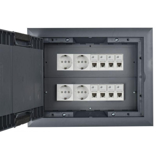 Лючок напольный ONFLOOR 24 16мод. PRIMER IEK KNL-80-16-7012