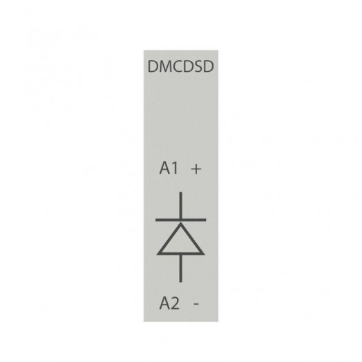 Ограничитель перенапряжений для миниконтакторов DMC и реле DCR с диодом 12-600VDC YON DMCDSD600