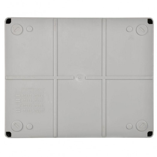 Коробка распаячная ОП 240х195х90 IP55 КМ41346 прозр. крыш. монт. плата IEK UKO10-240-195-090-K53-55