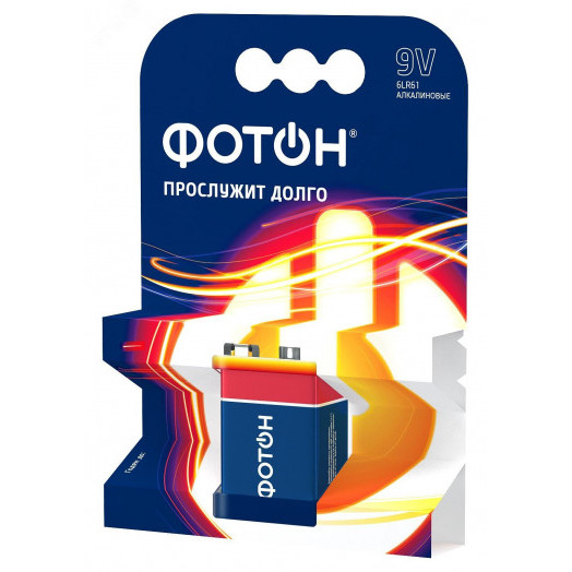 Элемент питания ФОТОН 6LR61 ОP1