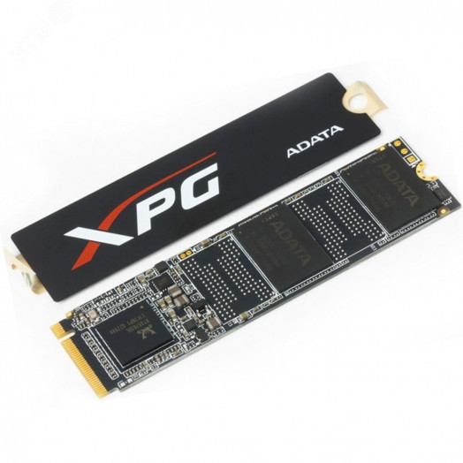 Накопитель SSD M.2 2280 256GB XPG SX6000 Pro, NVMe, 3D TLC NAND, 2100/1200 Мб/с