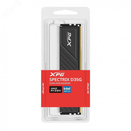 Модуль памяти 8GB XPG SPECTRIX D35G, DIMM DDR4, 3600 МГц, 28800 Мб/с, RGB