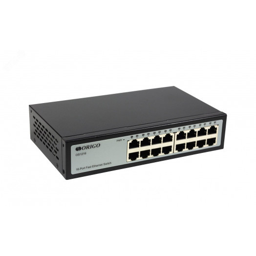 Коммутатор неуправляемый 16 портов RJ45 10 100 Мб/с
