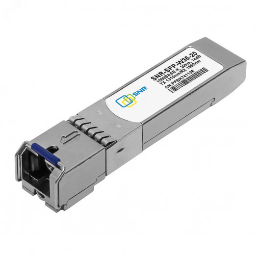 Модуль SFP WDM, дальность до 20км LC (14dB), 1310нм