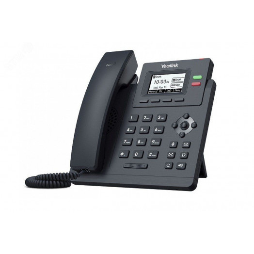 Телефон IP начального уровня  с поддержкой 2 SIP-аккаунтов, с  HD-звуком, 5-сторонняя аудиоконференция, с поддержкой Poe, без блока питания