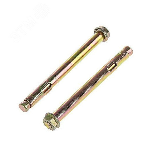 Болт анкерный 10х100 с шестигранной головой       оцинкованный