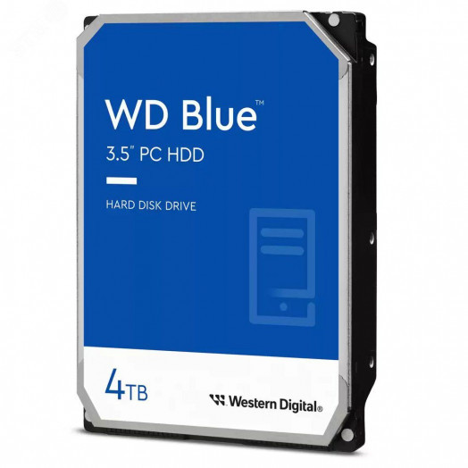 Жесткий диск 4TB Blue 3.5'', SATAIII, 5400 об/мин, 256 МБ