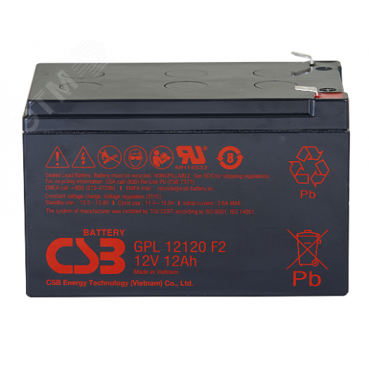 Аккумулятор GPL 12В 12Ач