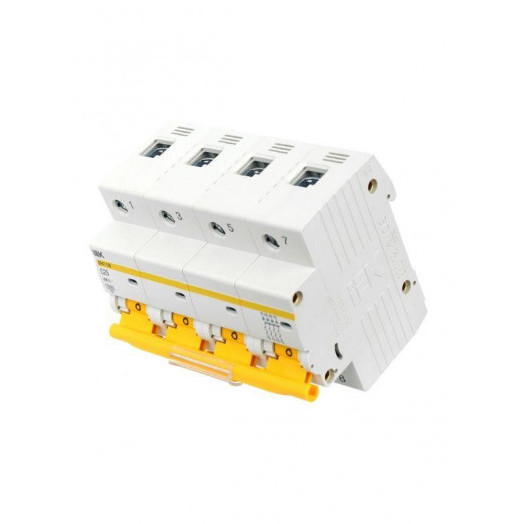 Выключатель автоматический модульный 4п D 100А 10кА ВА47-100 KARAT IEK MVA40-4-100-D
