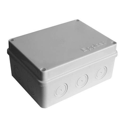 Коробка распределительная ОП 150х110х70мм IP54 10 выходов без гермовводов крышка на винтах сер. Epplast 215312