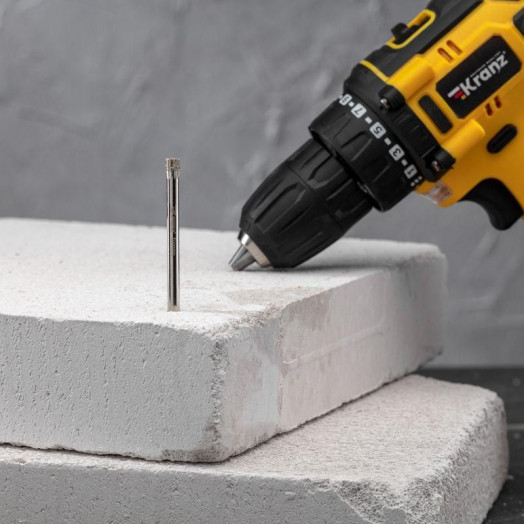 Сверло алмазное 5мм по керамике и стеклу Kranz KR-92-0000