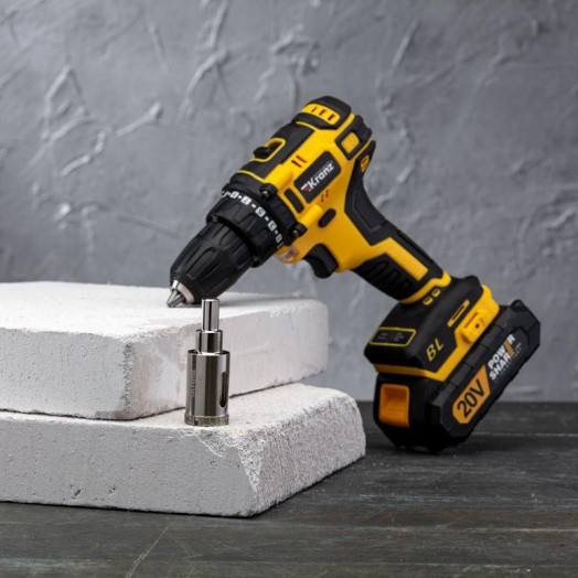 Коронка алмазная 25мм с центровочным сверлом Kranz KR-92-0008