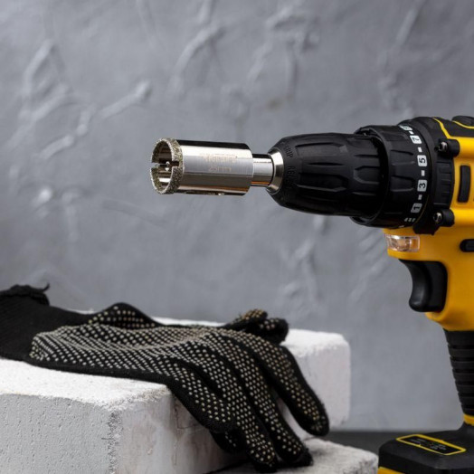 Коронка алмазная 25мм с центровочным сверлом Kranz KR-92-0008