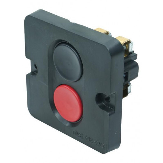 Пост управления ПКЕ 612 У3 10А 660В черн. и красн. цилиндр в нишу IP40 Электротехник ET523349