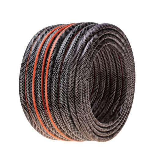 Шланг поливочный ПВХ 3-х слойный 3/4дюйма 25м Стандарт ЧЕТЫРЕ СЕЗОНА 62-0226