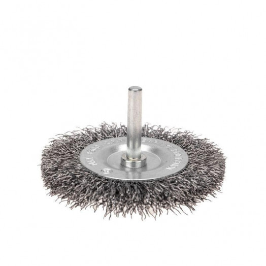 Щетка дисковая для дрели витая стальная проволока 75мм Kranz KR-91-1245