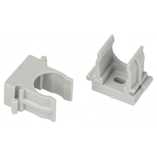 Держатель для труб (клипса) d16мм CLIP-16-G-MP прямой монтаж сер. (уп.100шт) Эра Б0062103