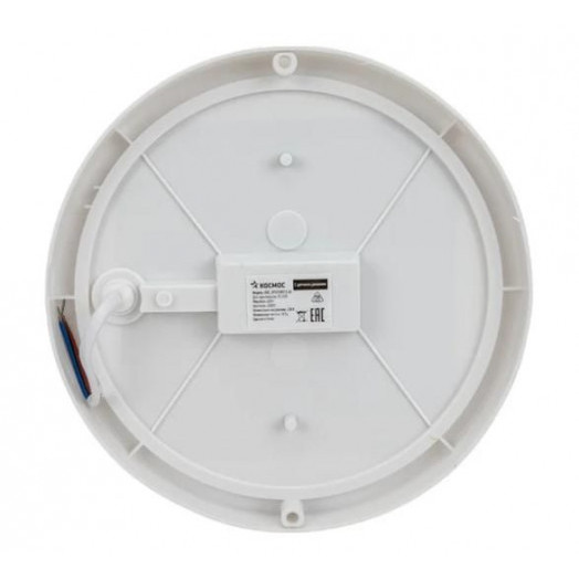 Светильник ДПО 20Вт круг IP65 4000K 230В ЖКХ настенно-потолочный с оптико-акустич. датчиком КОСМОС KOC_DPO20WR1OA.4K