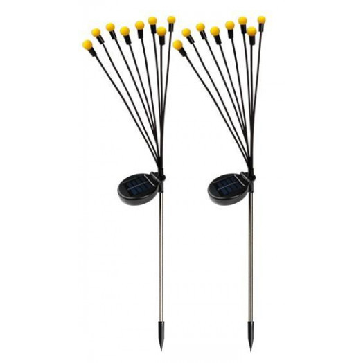 Светильник светодиодный садовый SLR-S04-YS2 "Светлячки" желт. на солнечн. батарее (уп.2шт) ФАZА 5012806