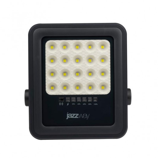 Прожектор светодиодный PFL SOLAR 02 50 6500К GR IP65 ДО с солнечн. панелью и пультом Pro+ JazzWay 5058460