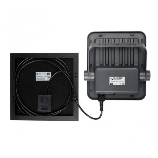 Прожектор светодиодный PFL SOLAR 02 50 6500К GR IP65 ДО с солнечн. панелью и пультом Pro+ JazzWay 5058460