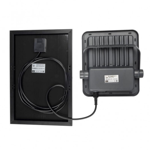 Прожектор светодиодный PFL SOLAR 02 100 6500К GR IP65 ДО с солнечн. панелью и пультом Pro+ JazzWay 5058477