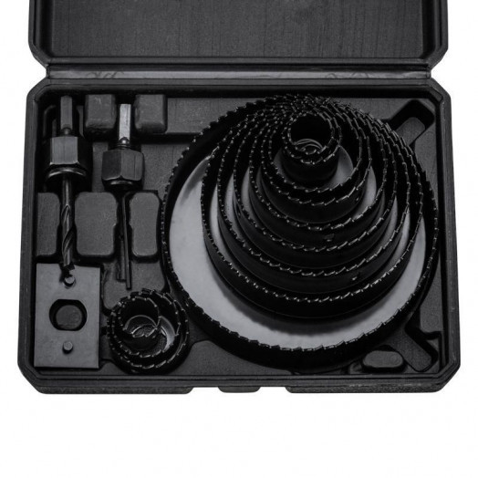 Набор кольцевых пил по дереву 19-127мм 16 предметов Kranz KR-92-0253