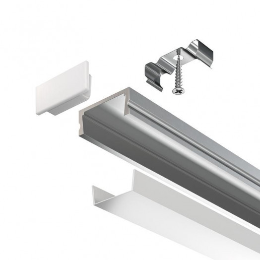 Профиль алюминиевый накладной 15х6 Maytoni ALM001S-2M