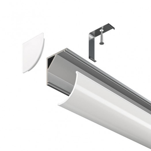 Профиль алюминиевый накладной 16х16 Maytoni ALM008S-2M