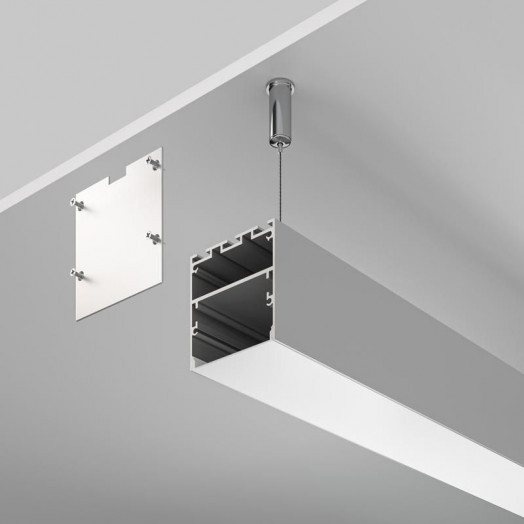 Профиль алюминиевый накладной-подвесной 50х50 Maytoni ALM-5050-S-2M