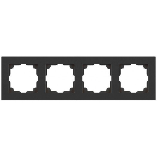 Рамка 4-м СП Accent 6-504-07 графит Intro Б0063718