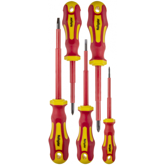 Набор отверток диэлектрических NHT-Otd01-H5 (5шт) Navigator 93000