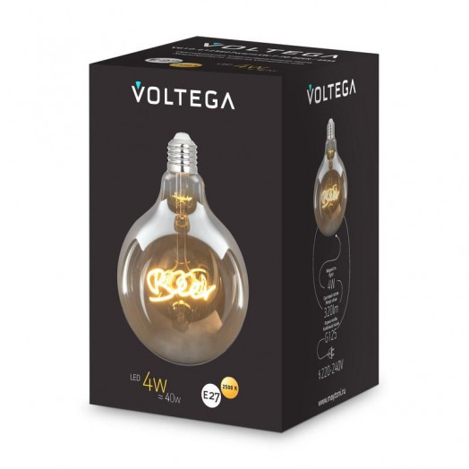 Лампа светодиодная филаментная Loft 271 G125 4Вт 2500К E27 Voltega 8555