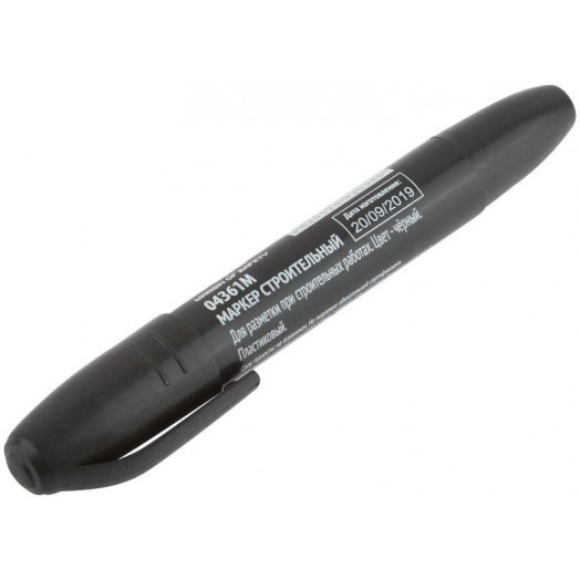 Маркер перманентный строительный черн. MOS 04361М