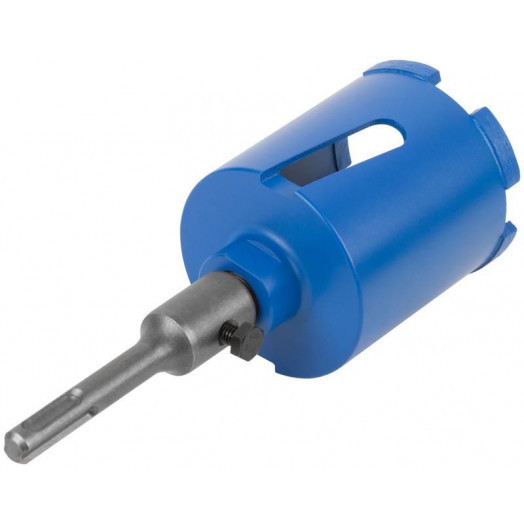 Коронка кольцевая по бетону алмазная безударная в сборе SDS-PLUS 5 зубьев 68мм MOS 33472М