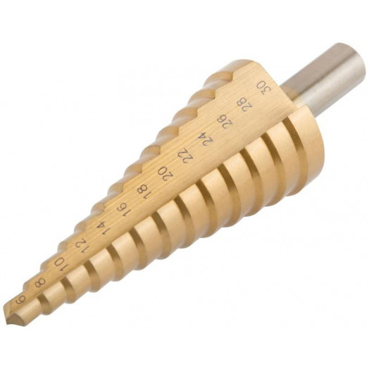 Сверло ступенчатое HSS по металлу 13 ступеней 6-30мм MOS 36383М